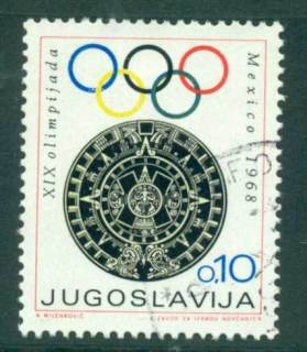 Yugoslavia-1968-Olympics-FU-lot40550