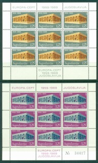 Yugoslavia-1969-Europa-Sheet-9-MUH-Lot16362