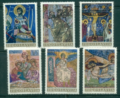 Yugoslavia-1969-Frescoes-from-Monasteries-MLH-lot40589