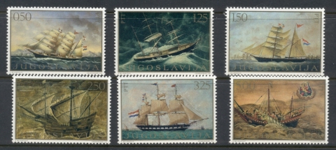 Yugoslavia-1969-Paintings-of-Sailing-Ships-MUH