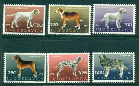 Yugoslavia-1970-Dogs-MLH-lot40606