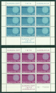 Yugoslavia-1970-Europa-Sheet-9-MUH-Lot16364