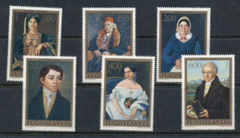 Yugoslavia-1971-19th-Century-Portraits-MUH