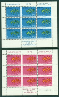 Yugoslavia-1972-Europa-Sheet-9-MUH-Lot16366