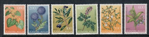 Yugoslavia-1973-Flowers-MUH