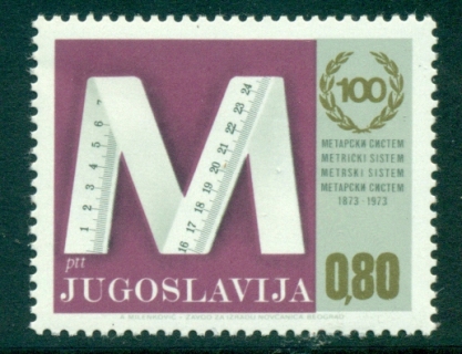 Yugoslavia-1974-Metric-System-MLH-lot40612