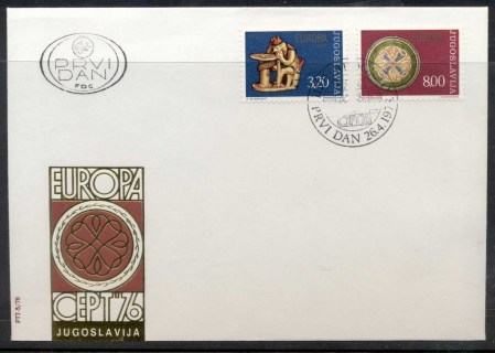 Yugoslavia-1976-Europa-Pottery-FDC