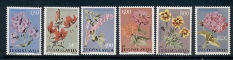 Yugoslavia-1977-Flowers-MUH