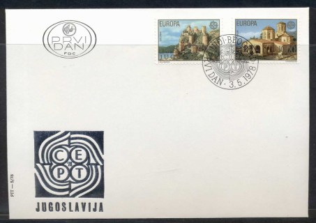 Yugoslavia-1978-Europa-Architecture-FDC