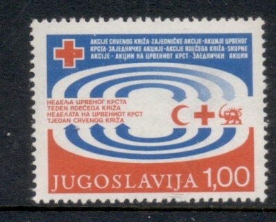 Yugoslavia-1978-Postal-tax-Red-Cross-MUH