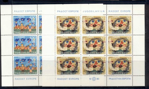 Yugoslavia-1980-Joy-of-Europe-2xsheet-MUH