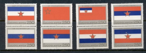 Yugoslavia-1980-Socialist-republic-Flags-MUH