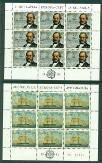 Yugoslavia-1982-Europa-Sheet-9-MUH-Lot16379