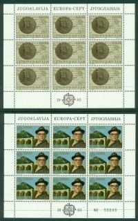 Yugoslavia-1983-Europa-Sheet-9-MUH-Lot16381