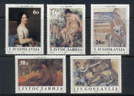 Yugoslavia-1984-Paintings-MUH