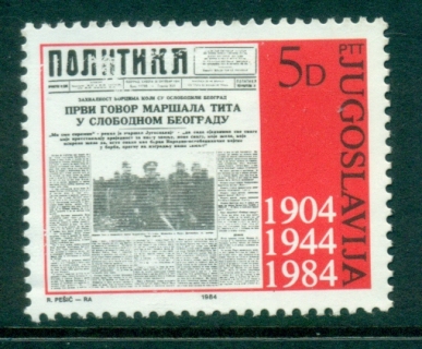 Yugoslavia-1984-Politika-Newspaper-MLH-lot40632