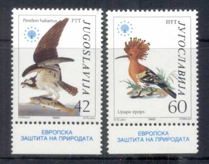 Yugoslavia-1985-Audubon-Birds-MUH