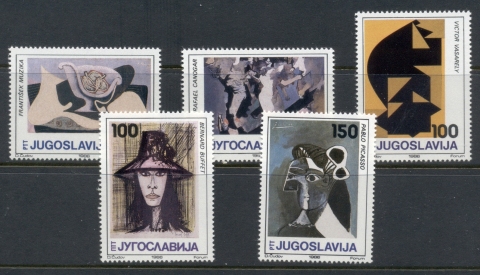 Yugoslavia-1986-Paintings-MUH