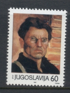 Yugoslavia-1987-Painting-of-Tito-MUH