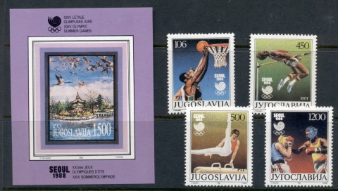 Yugoslavia-1988-Summer-Olympics-Seoul-MS-MUH