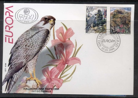 Yugoslavia-1999-Europa-Nature-Parks-FDC