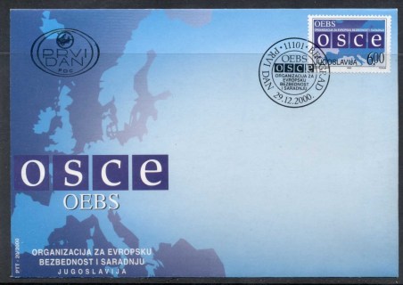 Yugoslavia-2000-OSCE-European-Security-Cooperation-Conference-FDC