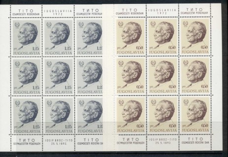 Yugoslavia-1970-President-Tito-80th-Birthday-2xsheet-MUH