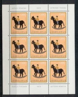 Yugoslavia-1972-Childrens-Week-sheet-MUH