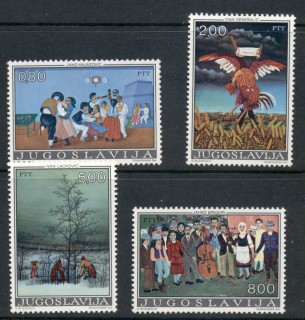 Yugoslavia-1974-Primitive-Art-MUH