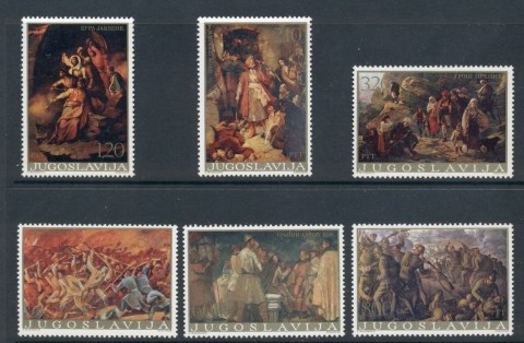 Yugoslavia-1976-Historical-Paintings-MUH