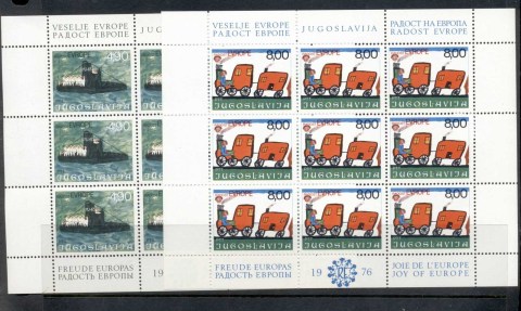 Yugoslavia-1976-Joy-of-Europe-2xsheet-MUH