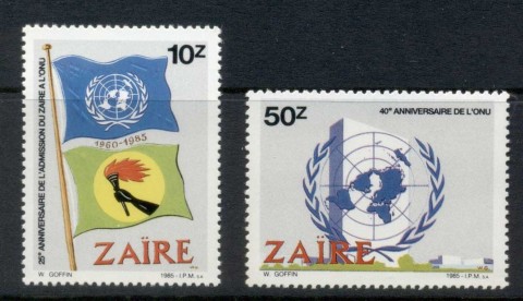 Zaire-1985-UN-40th-Anniversary-MUH