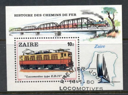 Zaire-1980-Trains-MS-FU