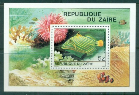 Zaire-1980-Tropical-Fish-MS-MUH