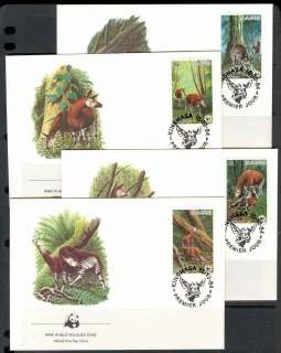 Zaire-1984 WWF Okapi FDCs