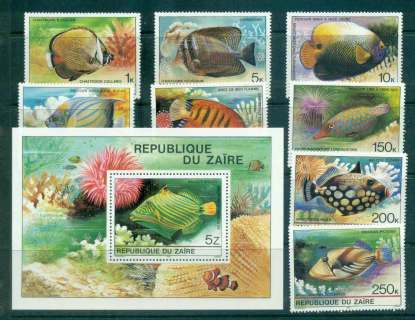 Zaire-1980-Fish-MS-MUH-Lot46300