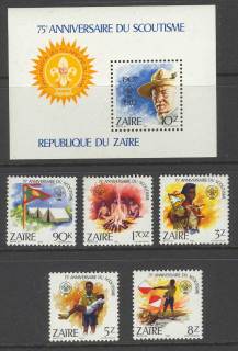 Zaire-1982-Scouts-MS-MUH-Lot11976