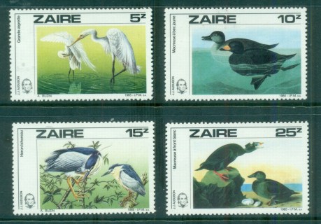 Zaire-1985-Audubon-Birds-MUH