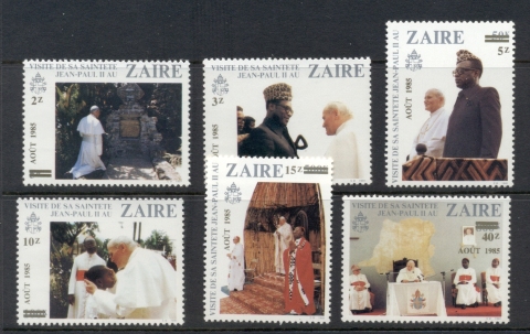 Zaire-1985-Visit-of-Pope-John-Paul-II-Opts-MUH