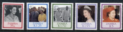 Zambia-1986 QEII 60th Birthday