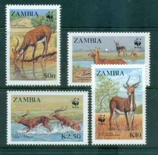 Zambia-1987-WWF-Black-lechwe-MUH-lot64118