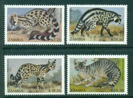 Zambia-1990-Small-carnivores-MUH-Lot26949