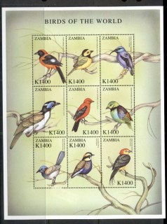 Zambia-2000-Birds-of-the-World-sheetlet-MUH