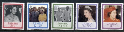Zambia-1986 QEII 60th Birthday