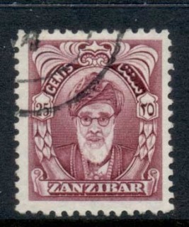 Zanzibar-1952-Sultan-Khalifa-bin-Harub-25c-FU