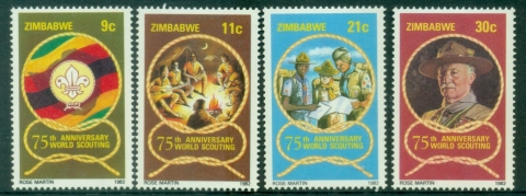 Zimbabwe-1982-The-75th-Anniversary-of-Boy-Scout-Movement-MUH