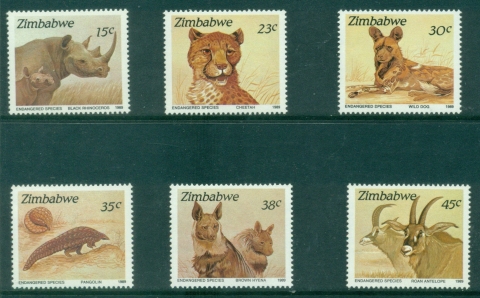 Zimbabwe-1989-Endangered-Species-MUH