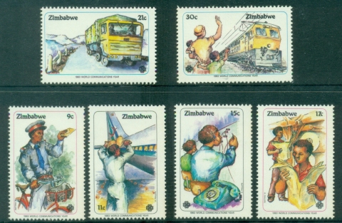 Zimbabwe-1983-World-Communications-Year-MUH
