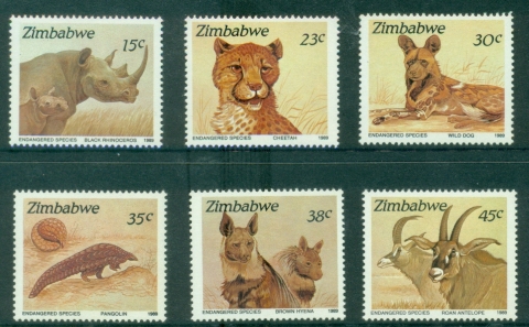 Zimbabwe-1989-Endangered-Species-MUH