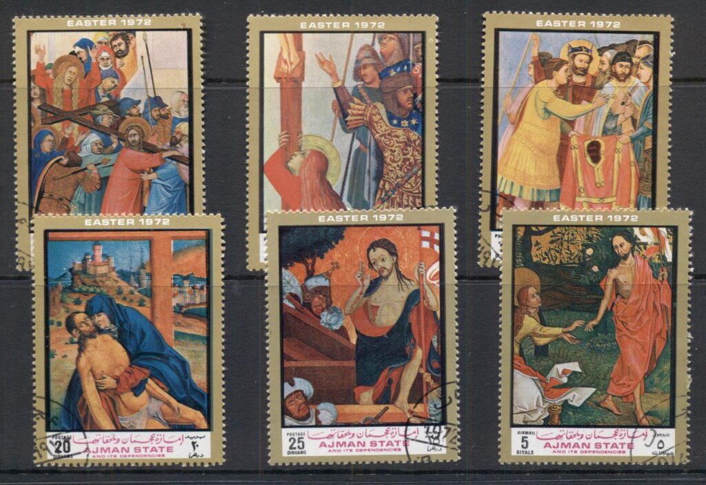 Ajman 1972 Mi#1336-1343 Ludwig van Beethoven, german Composer sheet